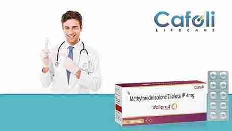 Volipred 4 Tablet at best price in Corticosteroid Franchise for Inflammation and Autoimmune Conditions.